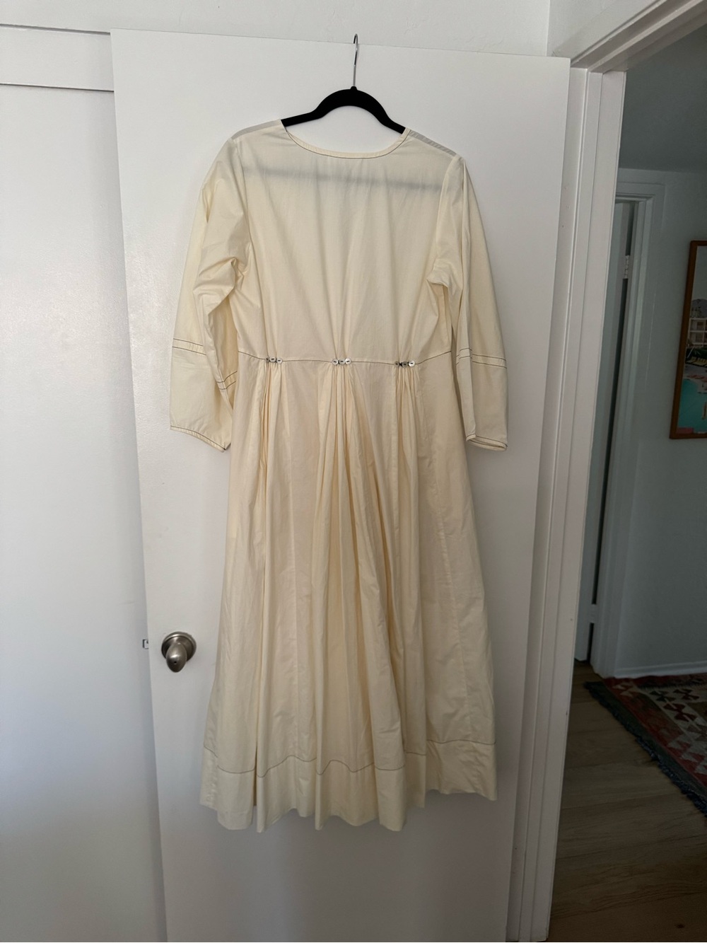 Chan Luu Ivory V-Neck Long Sleeve Maxi Dress - Picture 10 of 14